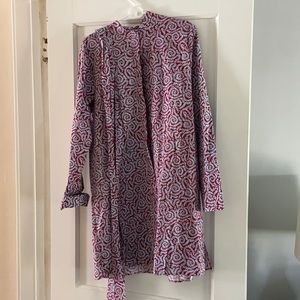 DVF shirt dress with tie